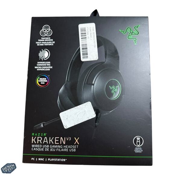 Razer Kraken V3 X Wired USB PC Gaming Headset | Black on Black | NEW/NIB!! - Picture 9 of 16